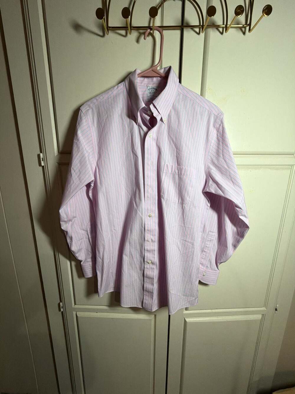 Brooks Brothers Regent Non-Iron Supima Cotton Blend Striped Button-Down Shirt